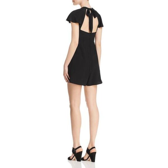 NWT French Connection Flutter Open Back Romper - Picture 4 of 4